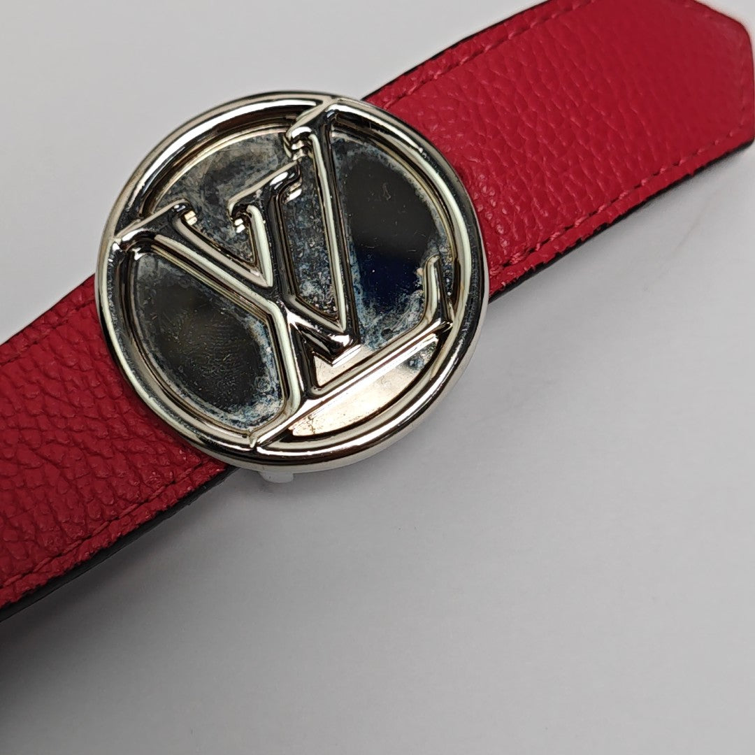 Leather Belt Red