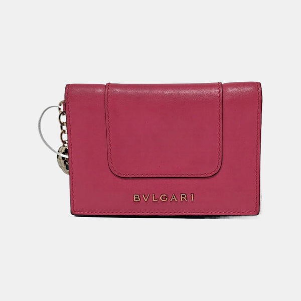 SERPENTI FOREVER Calfskin Red Card Holder