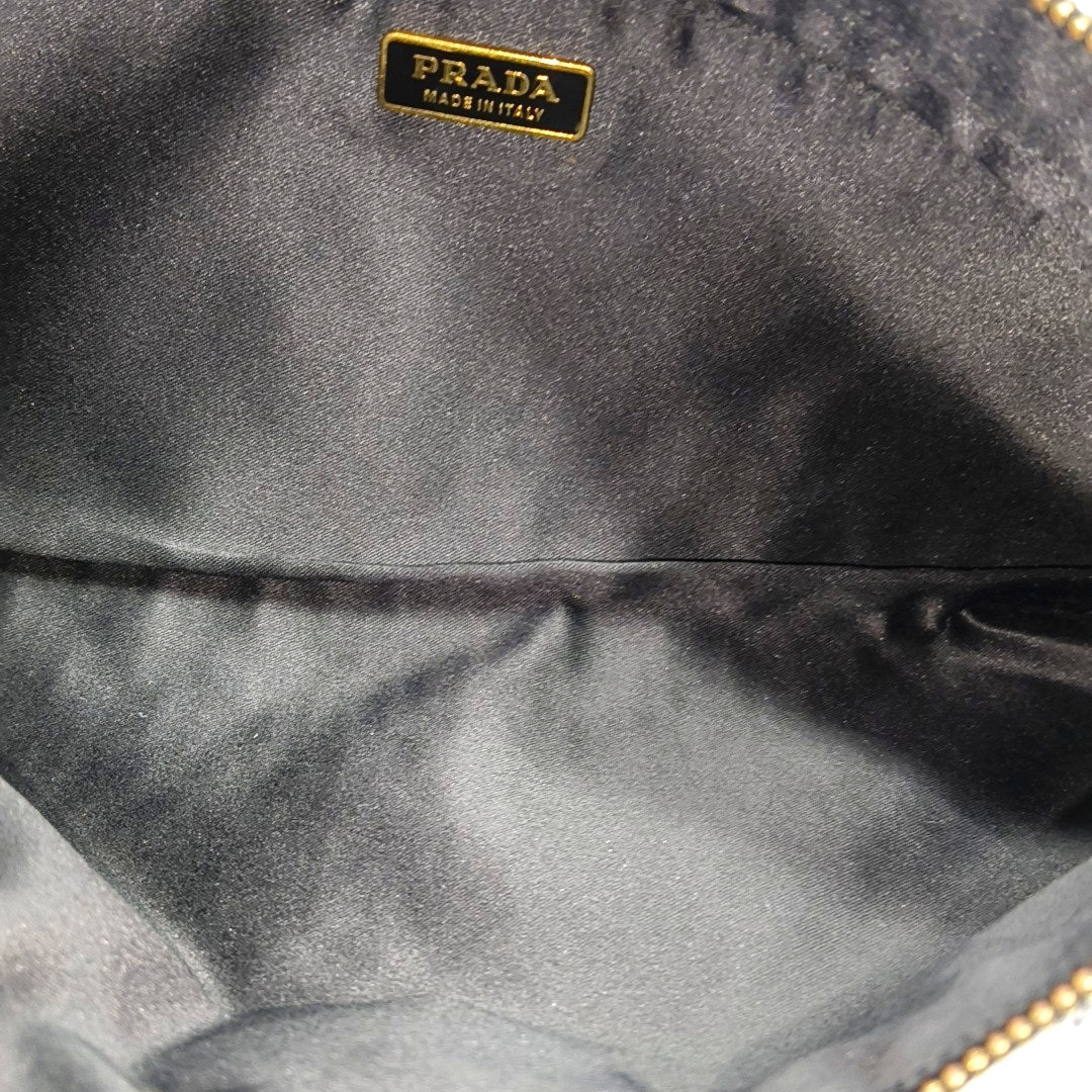Sequins Top Handle Bag Black