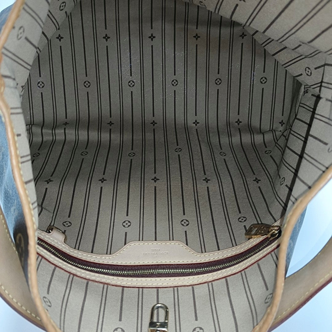 Monogram Coated Canvas Shoulder Bag Brown
