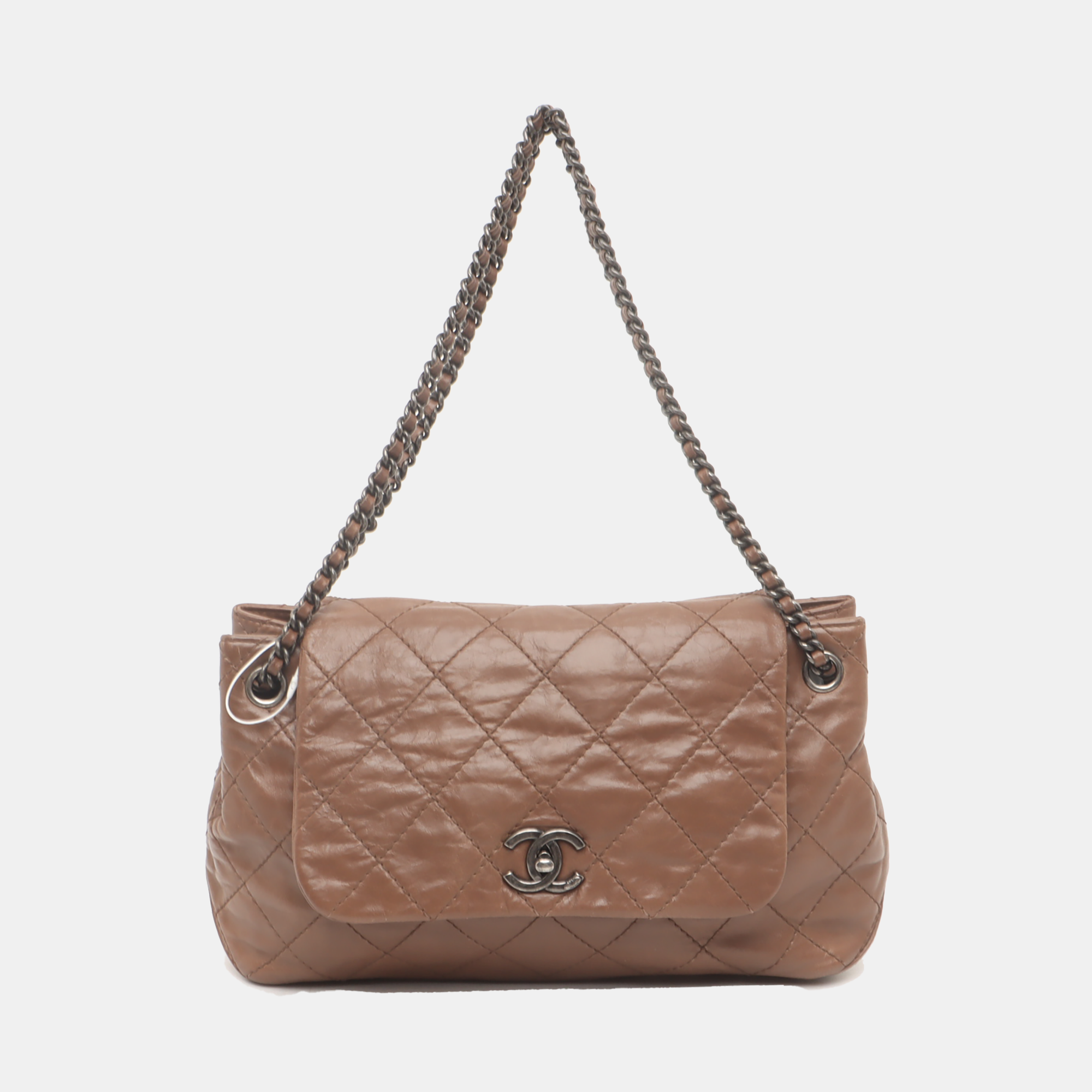 Quilted Calfskin Brown
