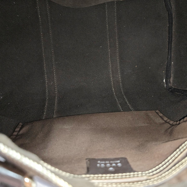 Boston Monogram Coated Canvas Brown