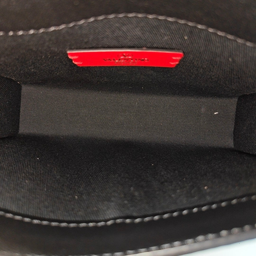 Rockstud Calfskin Black