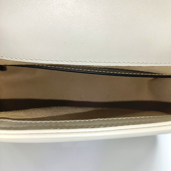 GG Marmont Mini Quilted Calfskin White