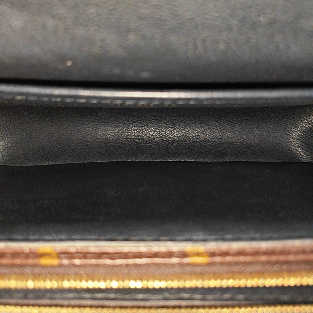 MARCEAU Monogram Coated Canvas Brown
