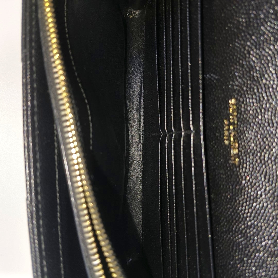 MONOGRAM Medium Chevron Calfskin Black