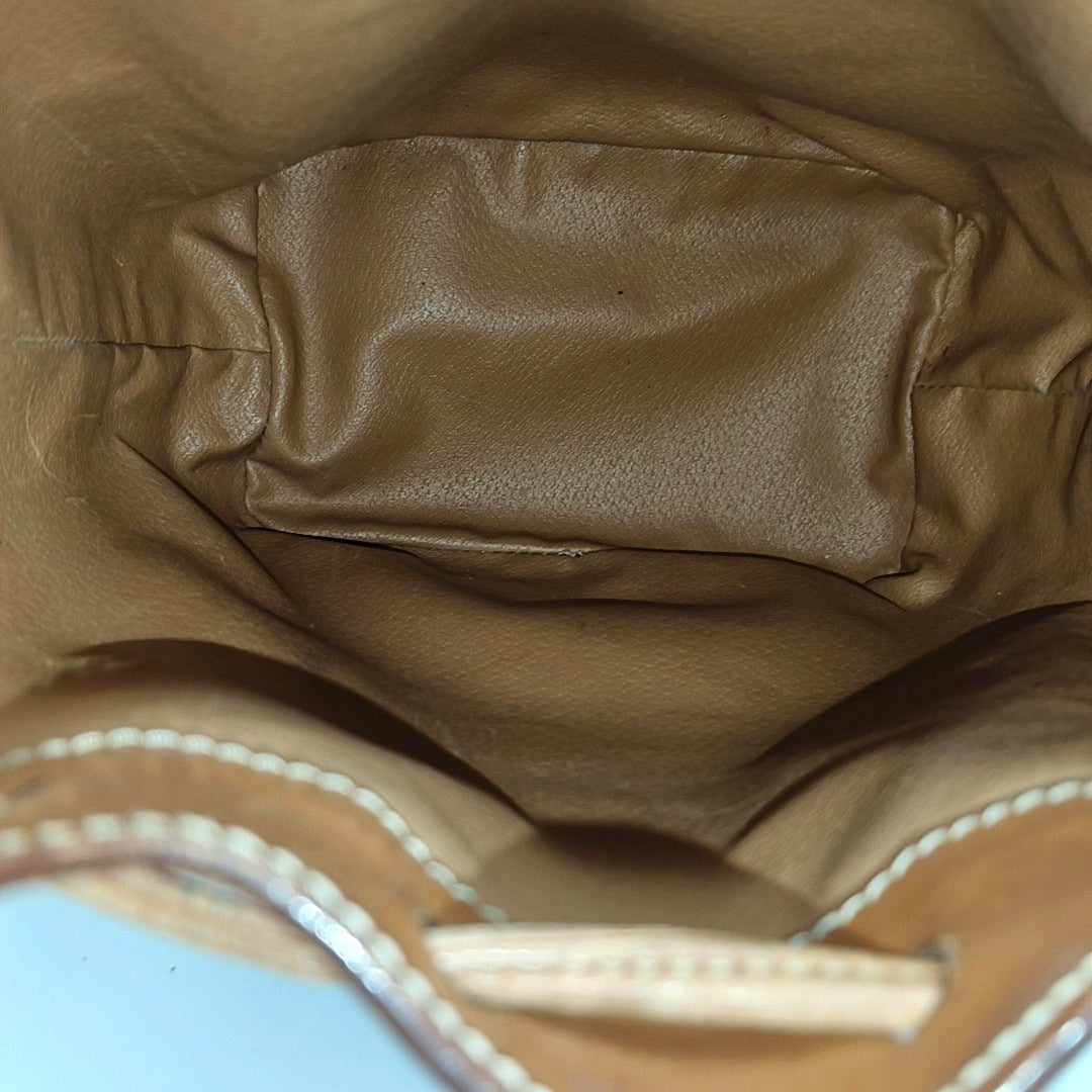 MACADAM BUCKET Coated Canvas Brown