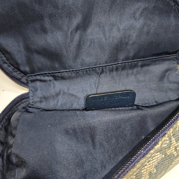 Saddle Mini Oblique Canvas Blue