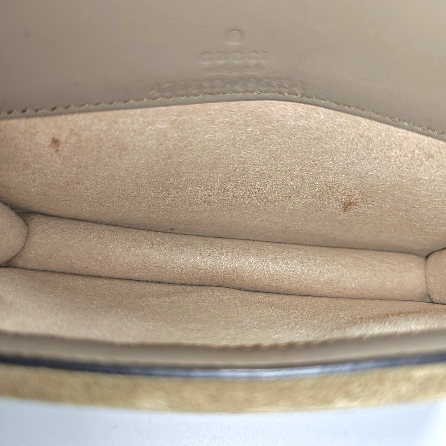 Dionysus Super Mini Monogram Coated Canvas Beige
