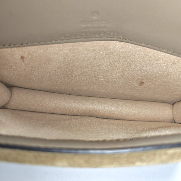 Dionysus Super Mini Monogram Coated Canvas Beige