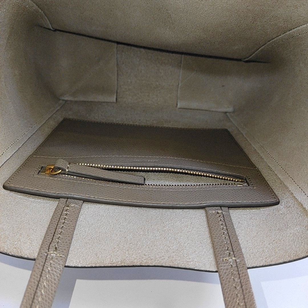 CABAS Small Calfskin Gray