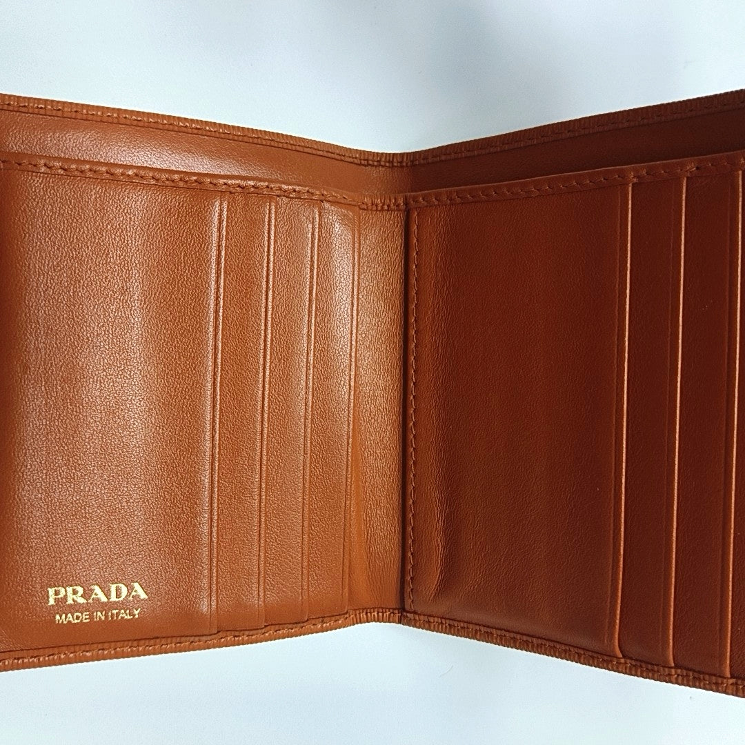 Saffiano Calfskin Wallet Orange
