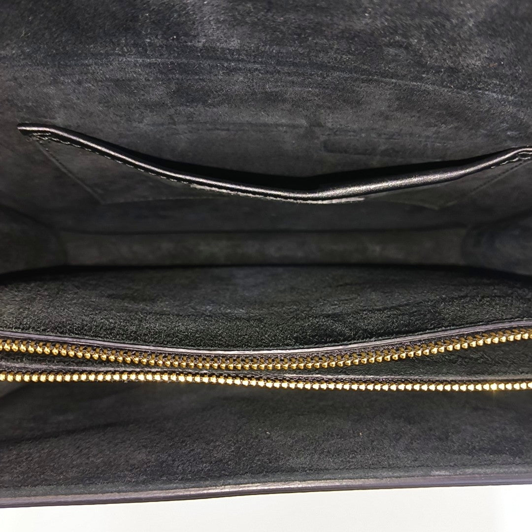 Calfskin Shoulder Bag Black