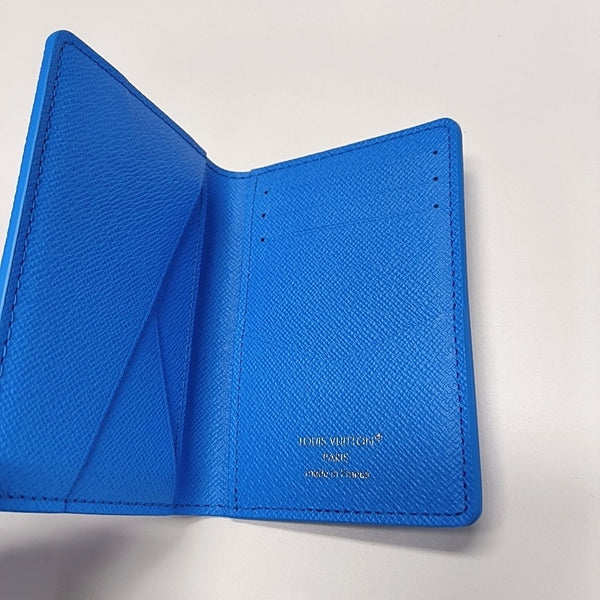 BRAZZA Coated Canvas Blue Card Holder