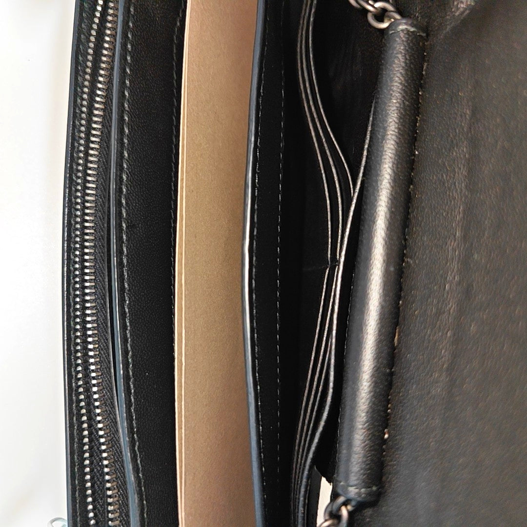 Lambskin Shoulder Bag Black