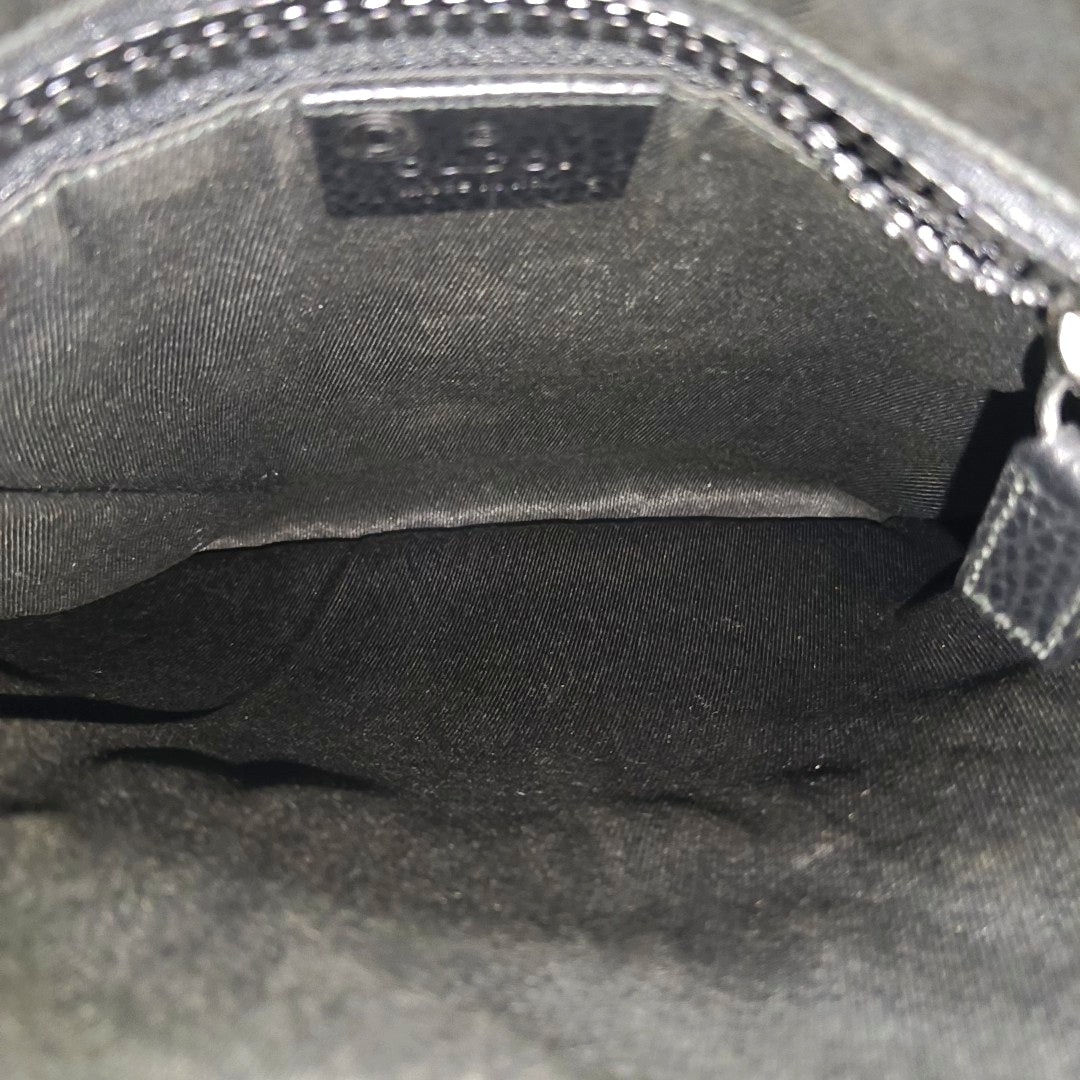Monogram Nylon Shoulder Bag Black