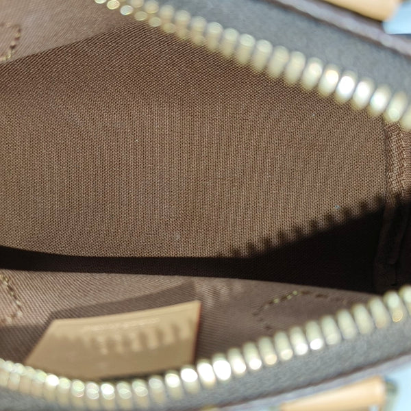 SPEEDY Nano Monogram Coated Canvas Brown