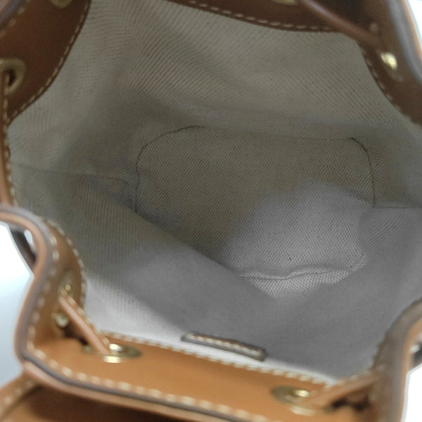 Calfskin Backpack Mini Brown