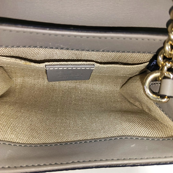 Emily Chain Monogram Calfskin Gray