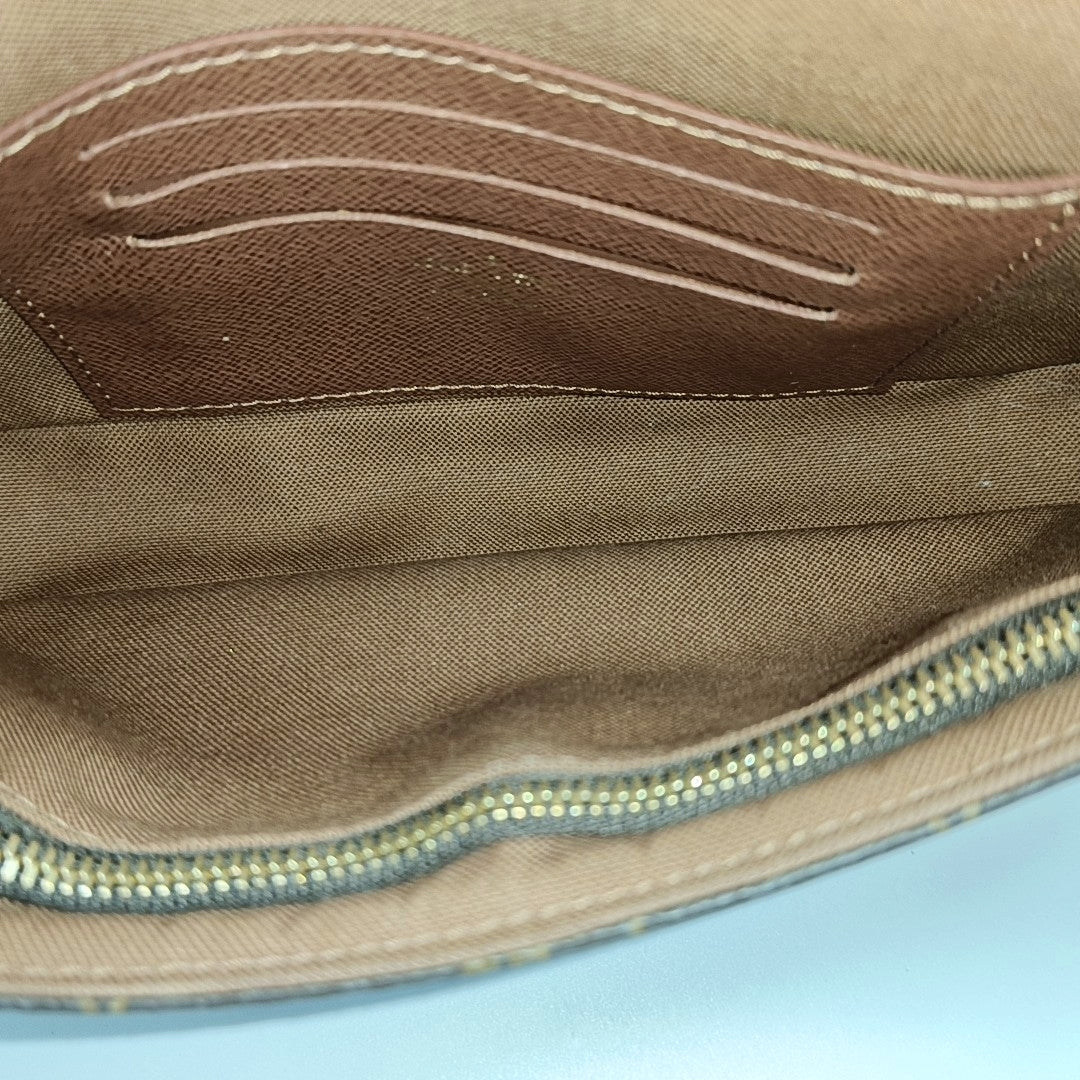 IVY Monogram Coated Canvas Brown