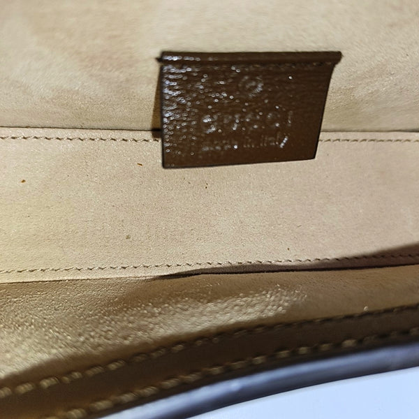 Horsebit 1955 Mini Monogram Coated Canvas Beige
