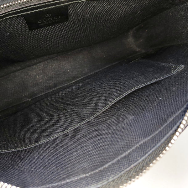 GG Supreme Small Monogram Coated Canvas Black