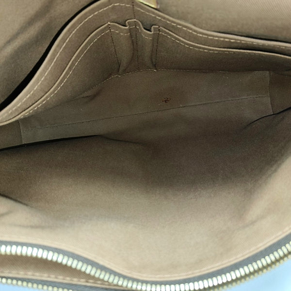 VALMY Monogram Coated Canvas Brown