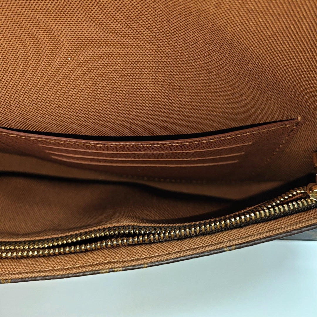 IVY Monogram Coated Canvas Brown