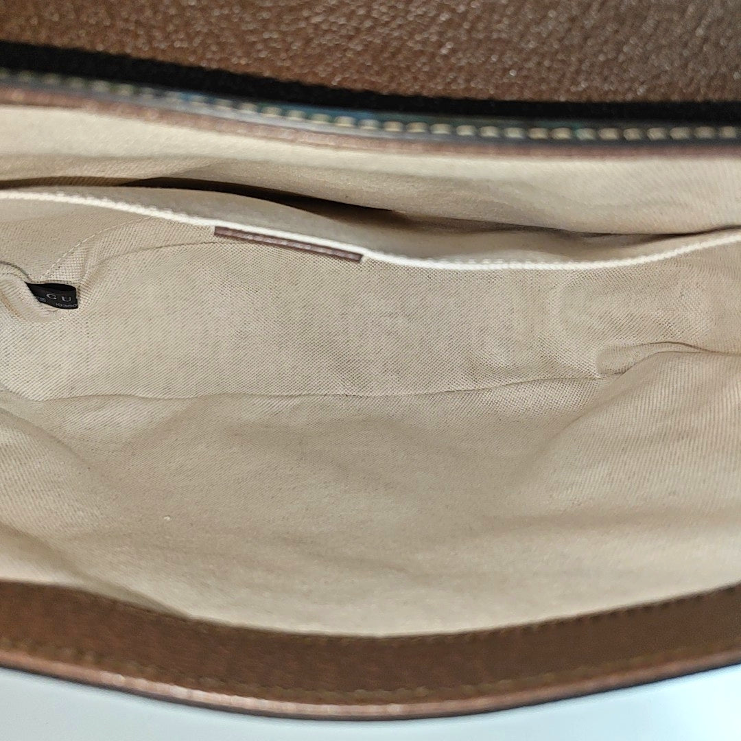 Monogram Coated Canvas Shoulder Bag Beige