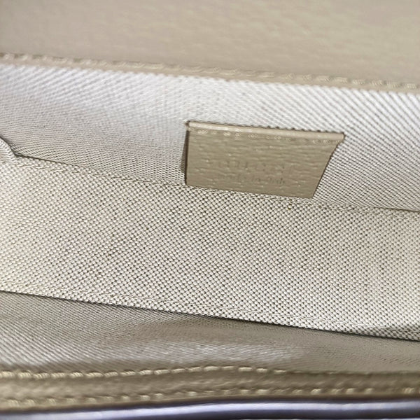 Authenticated pre-owned  Horsebit 1955 Mini Monogram Coated Canvas Beige - Crossbody Bag at Looply