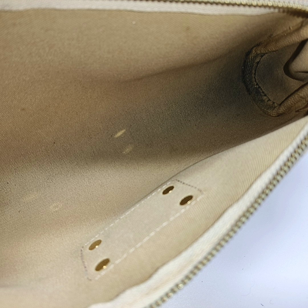 EVA Damier Azur Coated Canvas White