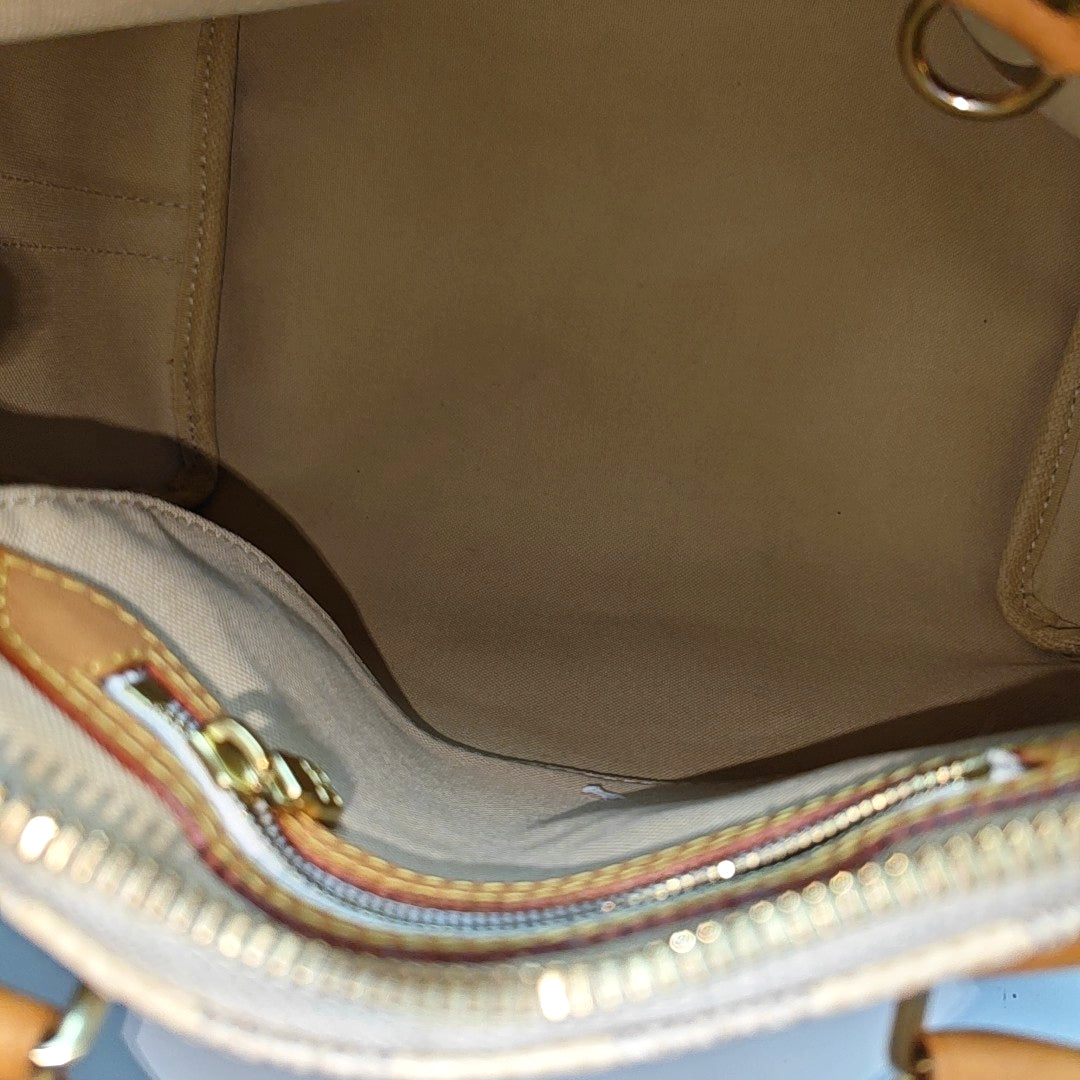 SPEEDY 25 Damier Azur Coated Canvas White