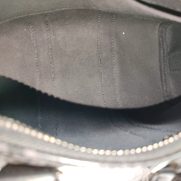 KEEPALL 25 Monogram Coated Canvas Black