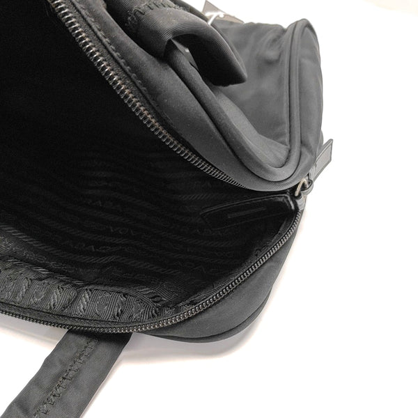 Nylon Top Handle Bag Black