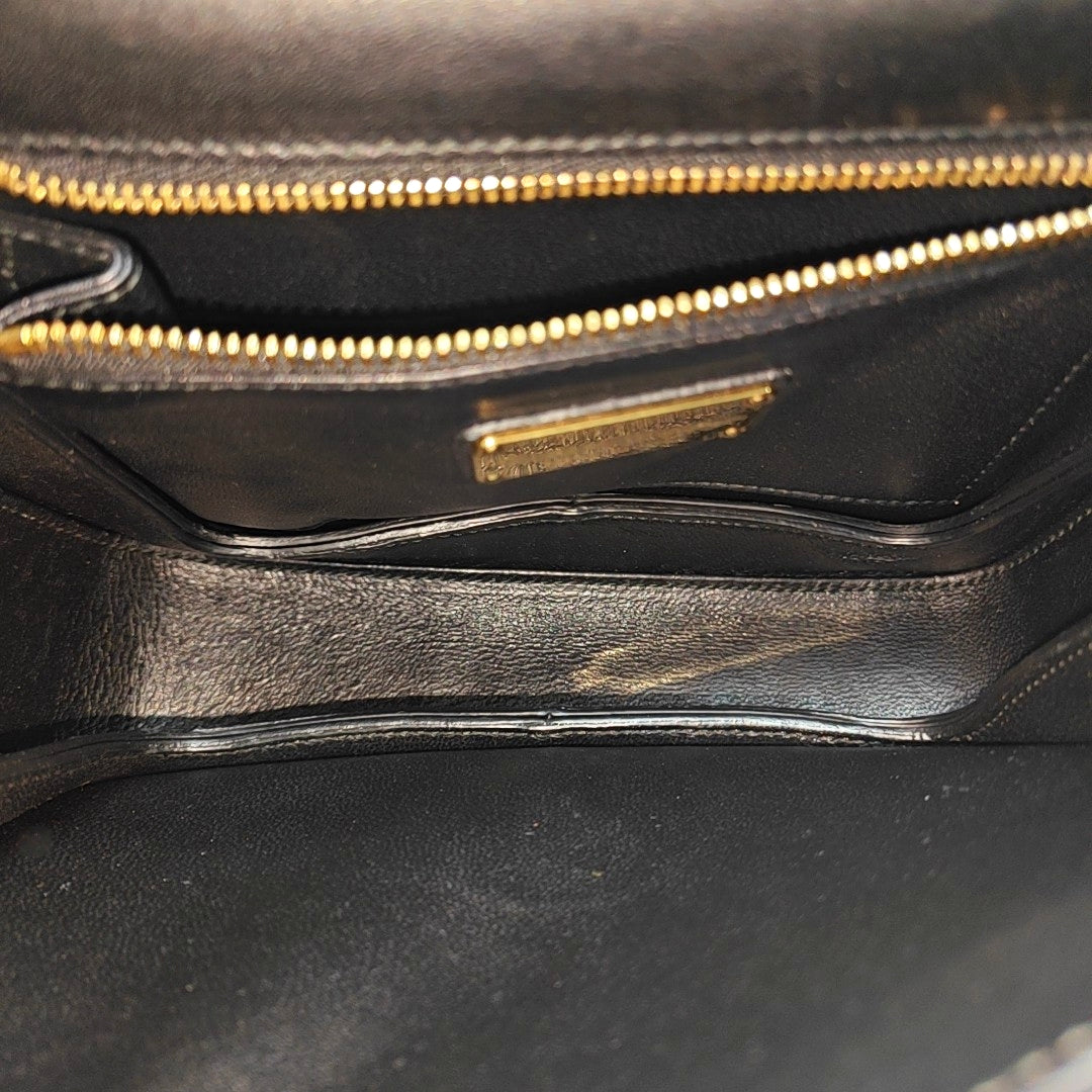 Calfskin Shoulder Bag Black