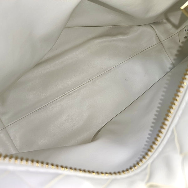Calfskin Top Handle Bag White