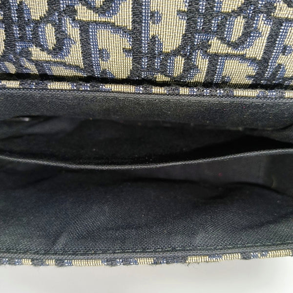 30 Montaigne Mini Oblique Canvas Blue