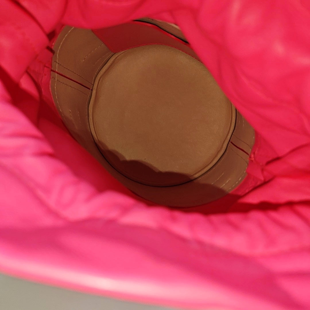 Calfskin Bucket Bag Pink