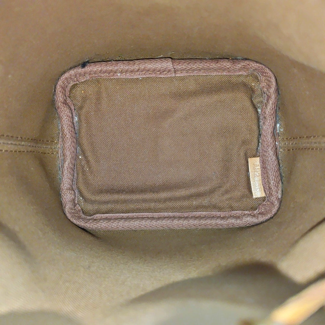 NÉONOÉ Nano Monogram Coated Canvas Brown