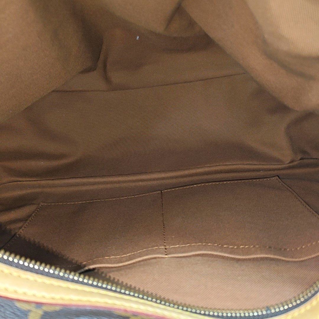STRESA Monogram Coated Canvas Brown