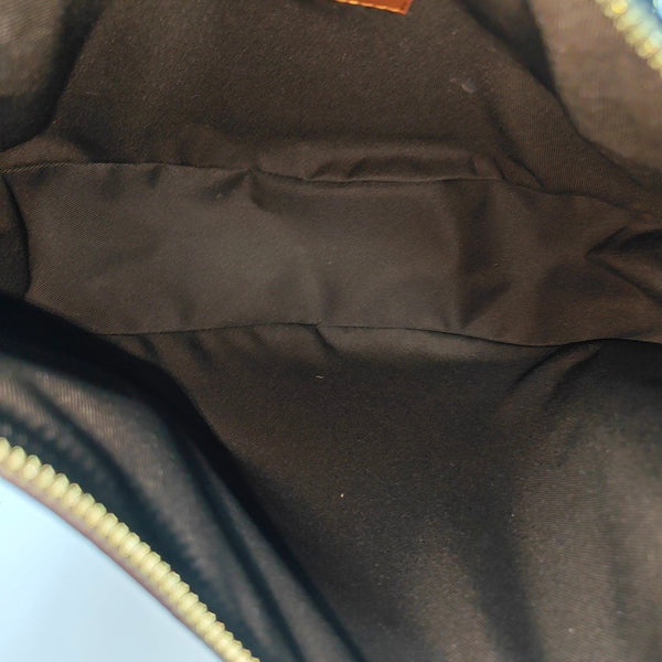 LOOP HOBO Monogram Coated Canvas Brown