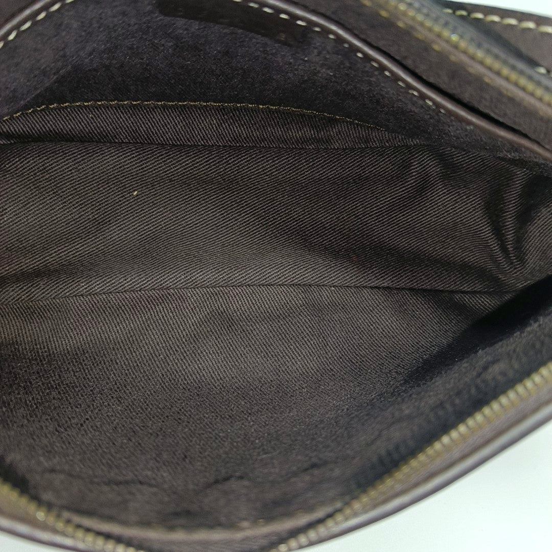 Suede Top Handle Bag Beige