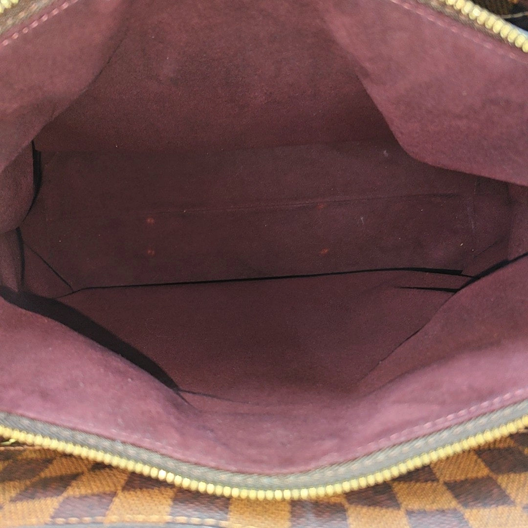 ASCOT Damier Ebene Coated Canvas Brown