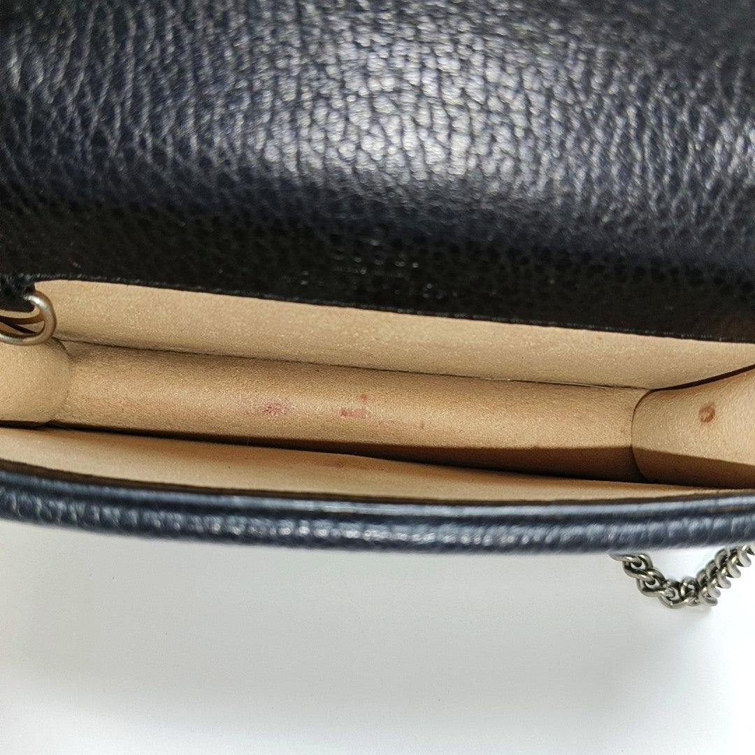 Authenticated pre-owned  Dionysus Super Mini Calfskin Black - Shoulder Bag at Looply