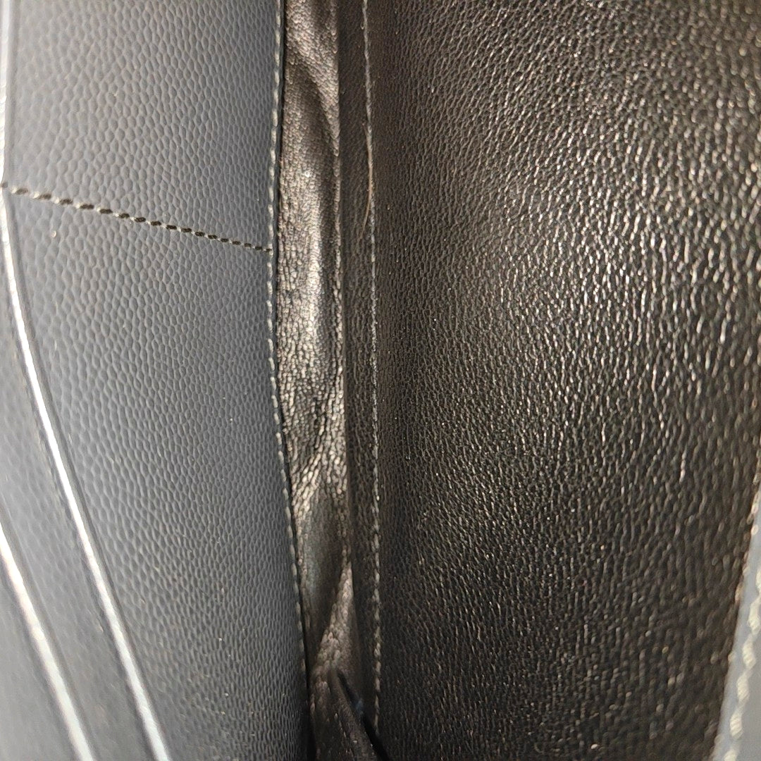 MONOGRAM Chevron Calfskin Gray