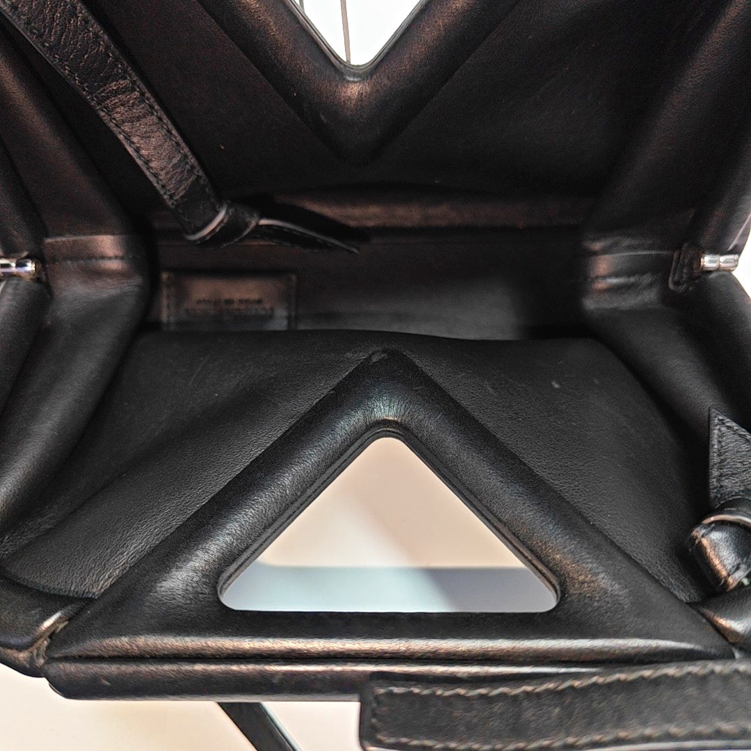 Point Small Calfskin Black