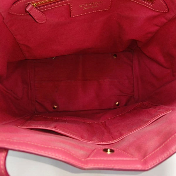 Coated Canvas Tote Bag Brown