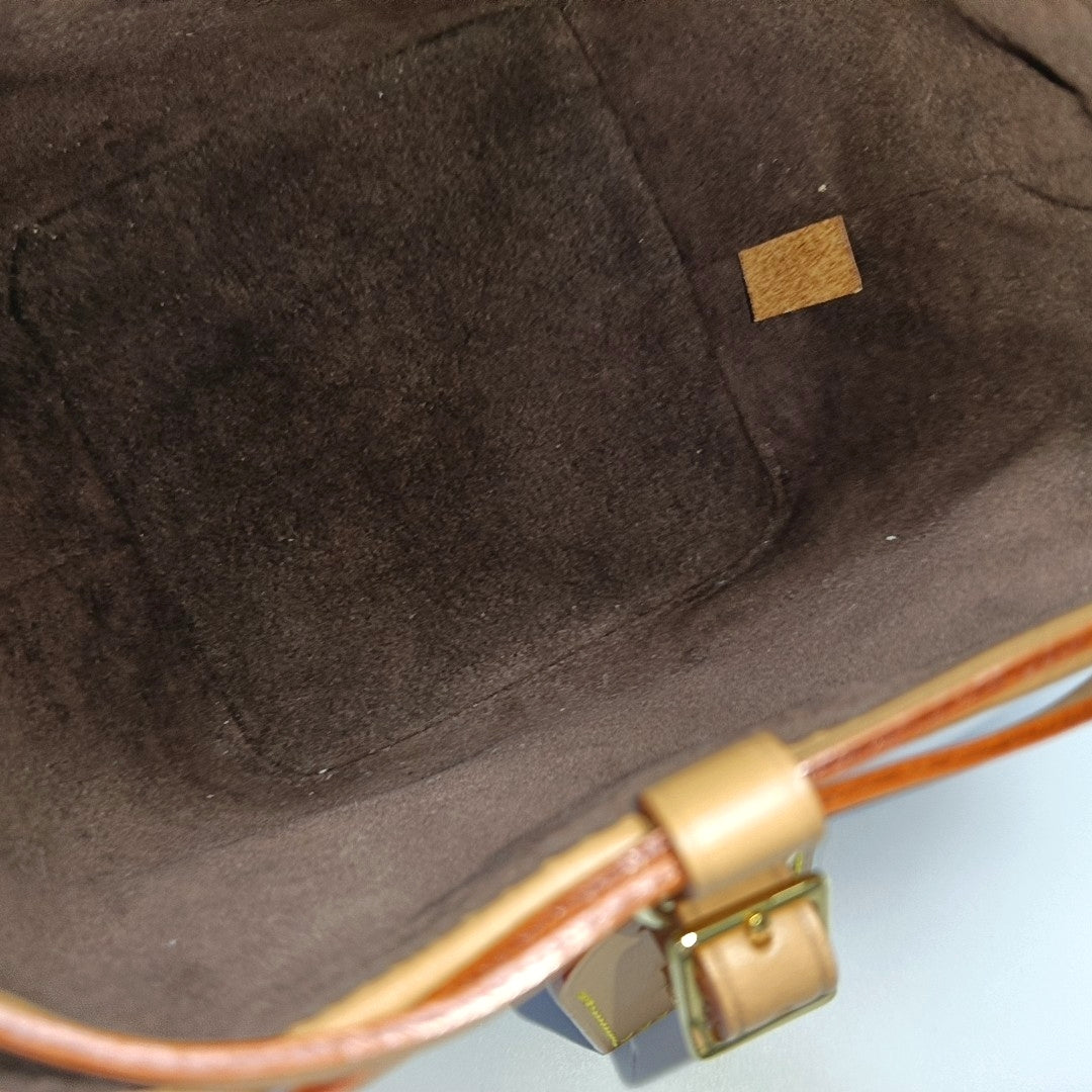 NOÉ Mini Monogram Coated Canvas Brown