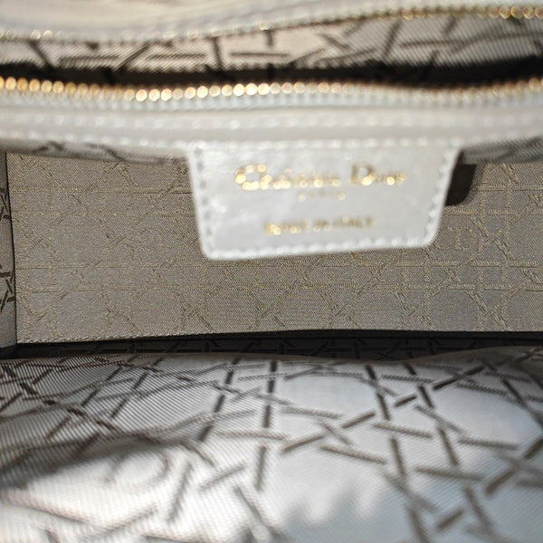 Lady Dior Medium Quilted Lambskin Gray