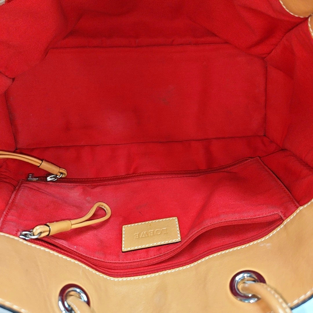 Calfskin Top Handle Bag Brown